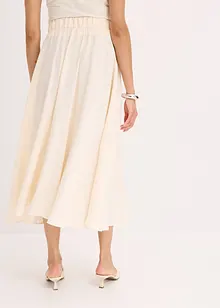 Twill rok met een vloeiende viscosemix, bonprix