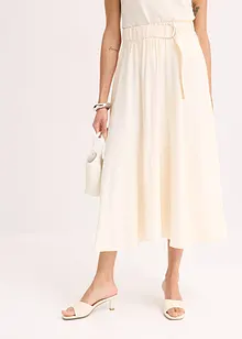 Twill rok met een vloeiende viscosemix, bonprix