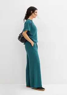 Oversized blouse met elastische zoom, bonprix