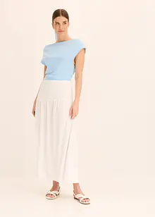 Jersey rok met brede tailleband, bonprix