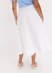 Midi rok van een soepele viscosemix, bonprix