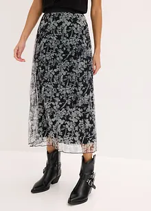 Plissé rok van jersey mesh, bonprix