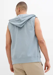 Sweatvest met capuchon in een zachte katoenmix, bonprix