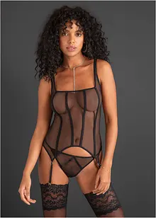 Bustier met jarretels en slip (2-dlg. set), VENUS