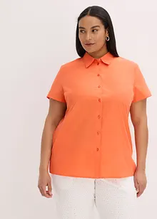 Popeline blouse met korte mouwen, bonprix