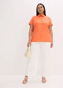 Popeline blouse met korte mouwen, bonprix