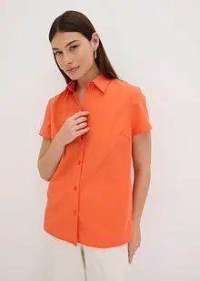 Popeline blouse met korte mouwen, bonprix