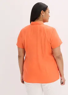 Popeline blouse met korte mouwen, bonprix