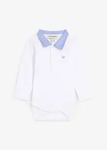 Body met overhemdkraag van puur biologisch katoen, bonprix