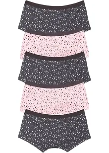 Meisjes hipster met katoen (set van 5), bonprix