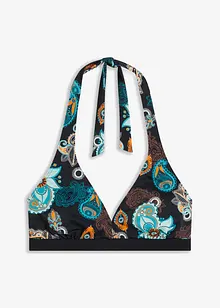 Halter bikinitop met gerecycled polyamide, bonprix