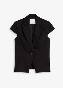 Blazer van katoen-satijn met korte mouwen, bonprix