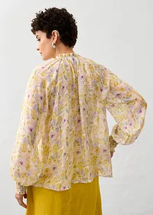 Tuniek met zijde en delicate bloemenprint, bonprix