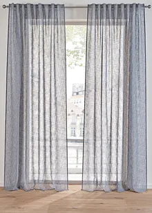 Transparant gordijn in linnen look (1 stuk), bonprix
