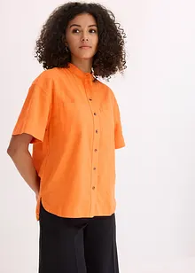 Overhemdblouse in een fijne viscosemix, bonprix