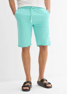 Sweat bermuda met onafgewerkte randen, regular fit, bonprix