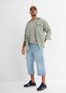 Regular fit 3/4 cargo jeans, straight, bonprix