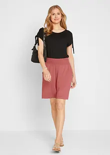 Wijde jersey bermuda in een viscosemix, bonprix