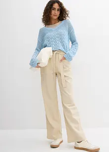 7/8 broek met comfortband van puur katoen, bonprix
