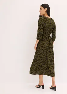 Midi jurk van soepele viscose, bonprix