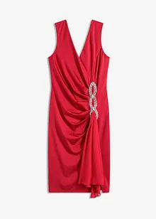 Jersey jurk met strassapplicatie, bonprix