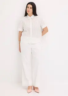 Blouse met broderie, bonprix