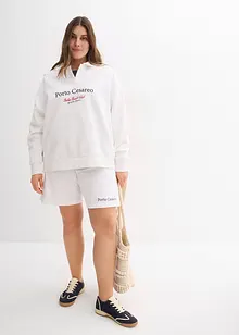 Oversized sweater met een polokraag en borduursel, bonprix
