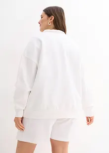 Oversized sweater met een polokraag en borduursel, bonprix