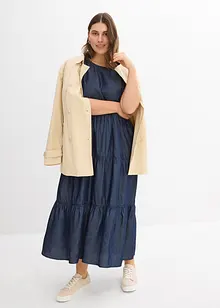 Midi jurk van gladde Lyocell, bonprix