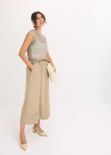 Ajour top met effectgaren, bonprix