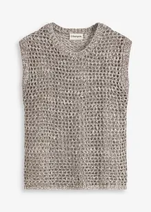 Ajour top met effectgaren, bonprix