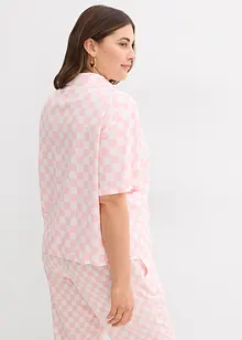 Geruite blouse met korte mouwen, bonprix