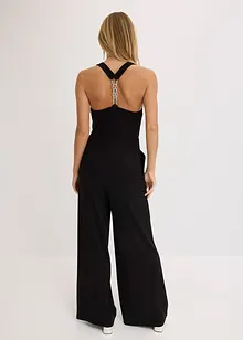 Jumpsuit met watervalhals, bonprix