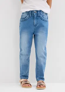 Stretch jeans mid waist, tapered, bonprix