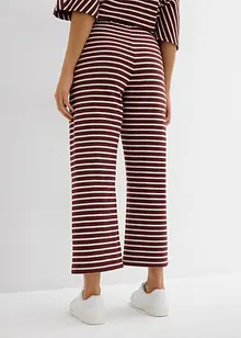 Jersey broek van gestructureerd katoen, bonprix