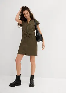 Cargo jurk met strikceintuur, bonprix