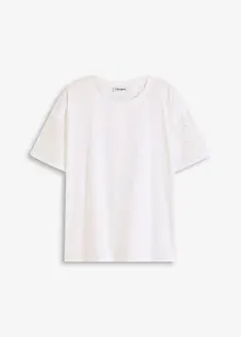 T-shirt met broderie anglaise, bonprix