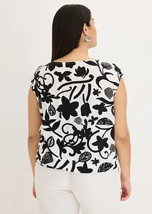 Korte blousetop van soepele viscose, bonprix