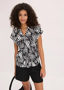 Henley shirt van een zachte viscosemix, bonprix