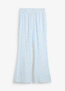 Geruite Marlene Dietrich broek van soepele viscose, bonprix