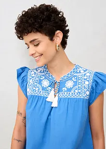 Tuniek met zijde en borduurwerk, bonprix