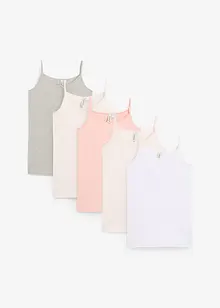 Hemd (set van 5) met biologisch katoen, bonprix