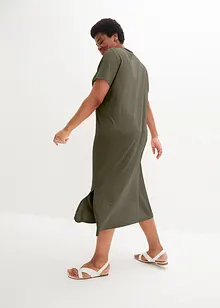 Comfortabele shirtjurk met split in maxilengte, bonprix