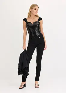 Body met pailletten, bonprix
