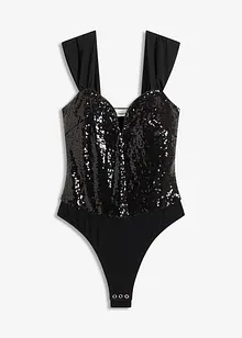 Body met pailletten, bonprix
