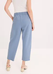 Jersey broek met bandplooien, bonprix