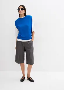 Ballonvormige gebreide top van fijne viscose, bonprix