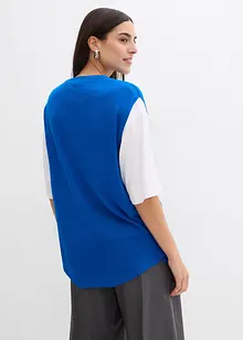 Ballonvormige gebreide top van fijne viscose, bonprix