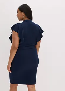 Kokerjurk met accessoire als sluiting bij de hals, bonprix