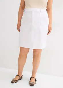 Stretch spijkerrok met high waist, bonprix